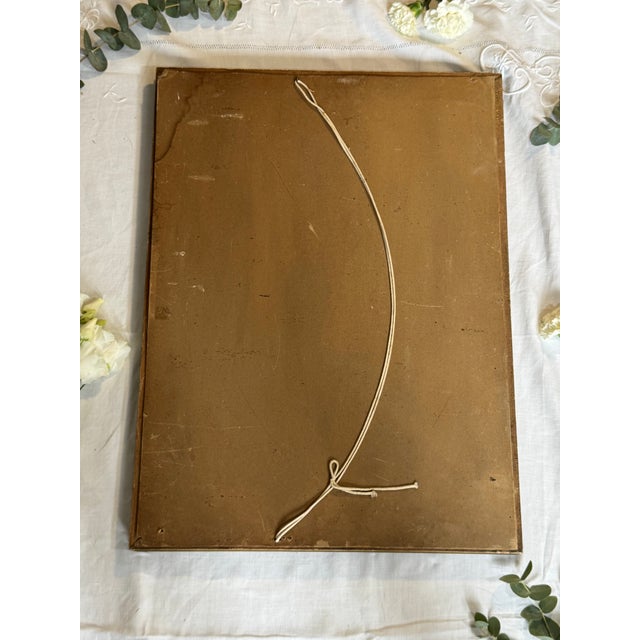 Large Vintage Gilded Wood Mirror For Sale - Image 3 of 4
