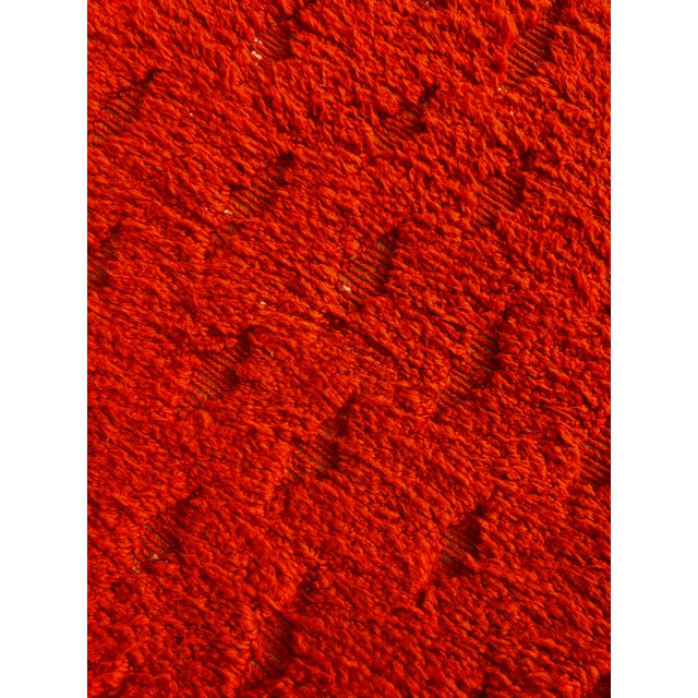 Textile Moroccan Beni Ouarain Rug in Wool, 1990 For Sale - Image 7 of 9