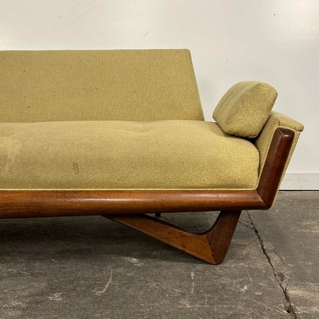 Mid-Century Modern Mid 20th Century Adrian Pearsall Gondola Sofa With Walnut Frame For Sale - Image 3 of 12