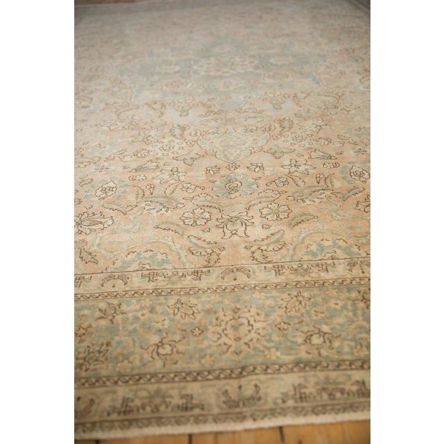 Vintage Distressed Tabriz Carpet - 9' x 12'4" For Sale - Image 9 of 11