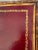 19Th. C. Tortoiseshell Bamboo Table With Red Tooled Leather Top For Sale - Image 9 of 11