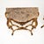 1950s Vintage French Console Tables in Gilt Wood with Marble Tops, 1950, Set of 2 For Sale - Image 5 of 13