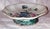 Wonderful 19c Chinese small footed serving bowl from the Qing Dynasty with peacock and floral motif throughout. Someone 90...