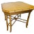 Faux Bamboo Square End Table From the 80s For Sale