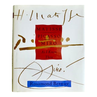 Matisse. Picasso, Miro, as I Knew Them Book by Rosamond Bernier For Sale