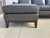 Contemporary Harlow Leather Dark Grey Modern Sectional, Paul Michael Company For Sale - Image 3 of 11