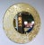 Contemporary Italian Organic Modern Ivory White and Gold Leaf Round Lit Mirror - in Showroom For Sale In New York - Image 6 of 8