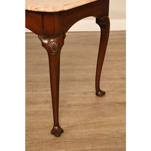 Kittinger Colonial Williamsburg Marble Top Mahogany Server For Sale - Image 12 of 18