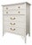 Elegant vintage Thomasville highboy dresser featuring classic Chinoiserie-inspired styling, faux bamboo molding,...