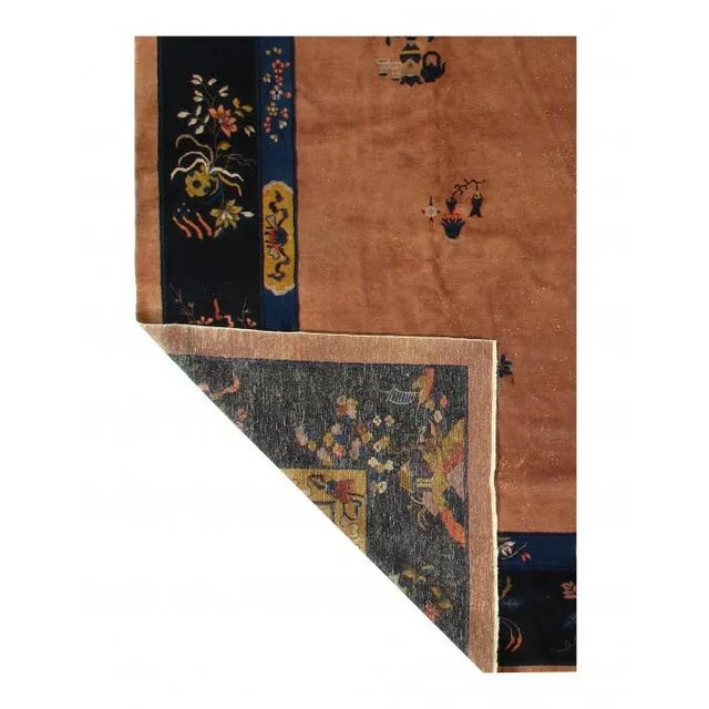 Pasargad Light Brown Antique Art Deco Rug- 11'11'' X 17'6'' For Sale - Image 4 of 9