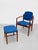 Blue Mid Century Modern Danish Teak Model 203 Armchair + Ottoman by Arne Vodder for France & Daverkosen, C. 1960's For Sale - Image 8 of 17