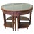 Brown Circular Nest of Library Tables, 1950, Set of 5 For Sale - Image 8 of 8