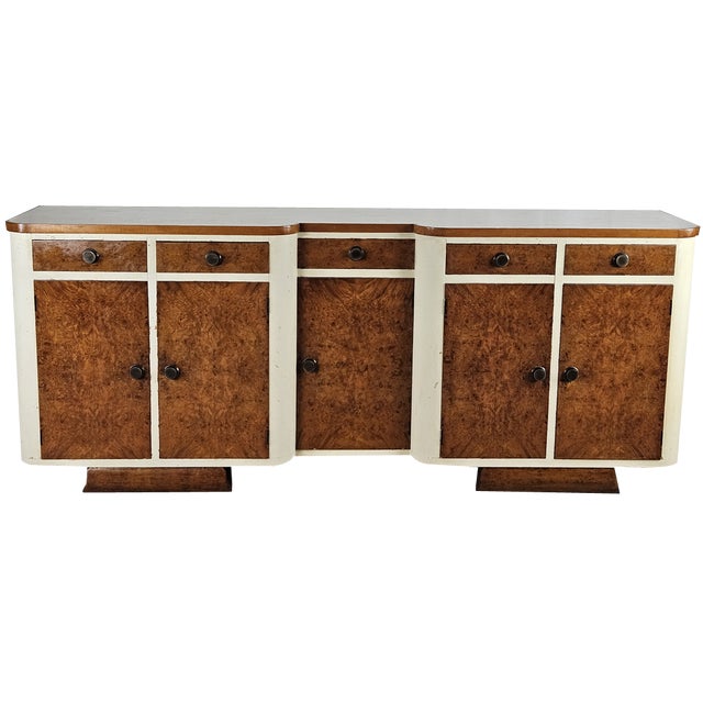 Vintage Kitchen Sideboard in Fir and Ant with Doors and Drawers, 1950 For Sale