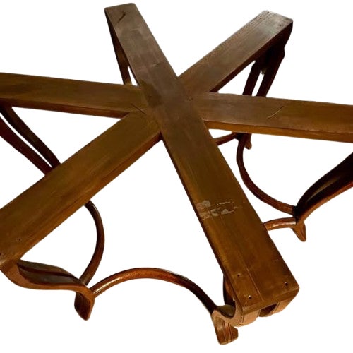 Mid-Century Modern Late 19th Century Artitalia Vere Antichità Round Italian Vintage Solid Walnut Dining Table For Sale - Image 3 of 5