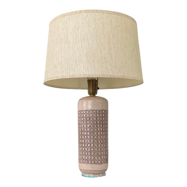 Early 1950s Guido Gambone Lamp For Sale