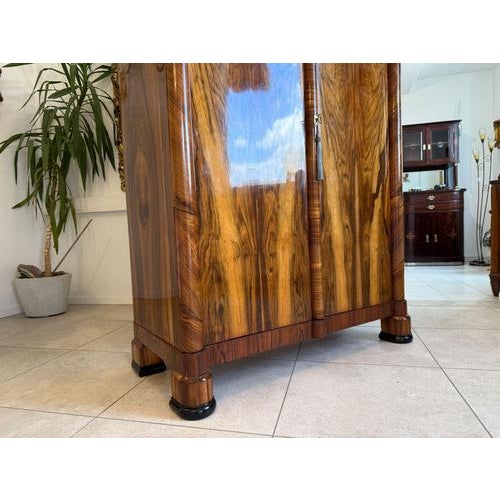 Antique Biedermeier Wardrobe or Hall Cupboard For Sale - Image 9 of 12