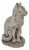Vintage Reconstituted Stone Cat Garden Statue, English 1970s For Sale