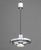 English Chrome-Plated "Fibonacci" Pendant Lamp, marked "Prime Mover London Made in England" to top. 24" H x 11" Diameter....