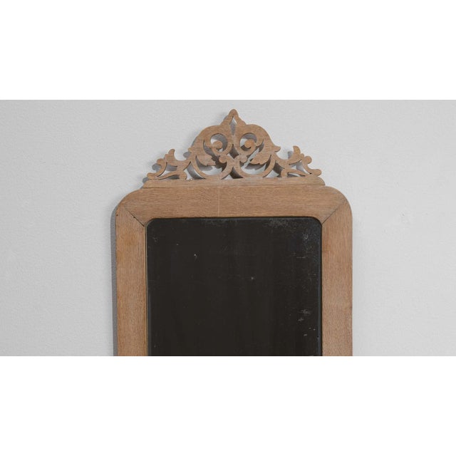 19th Century France Tan Wood Mirror For Sale In Greensboro - Image 6 of 8