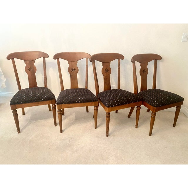 Ethan Allen Vintage Ethan Allen Country Crossings Chairs Set of Four Excellent Condition For Sale - Image 4 of 13