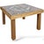Mid-Century French Tiger Oak Side Table with Tiles, 1970s For Sale - Image 6 of 9