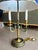 Metal Vintage Brass Verdigris Three-Light Bouillotte Table Lamp Neoclassical Hollywood Regency Style For Sale - Image 7 of 16