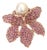 Bochic "Orient" Vintage Rodorite & Pearl Cocktail Ring Set In 18K Gold & Silver For Sale