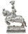 Silver German Silver Jousting Knights on Horseback Sculptures a Pair For Sale - Image 8 of 13