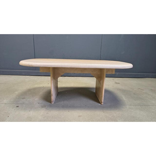 Vintage Italian Travertine Coffee Table, 1970s, Set of 6 For Sale - Image 11 of 14