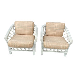 Vintage Rattan Chairs by Ficks Reed - a Pair For Sale