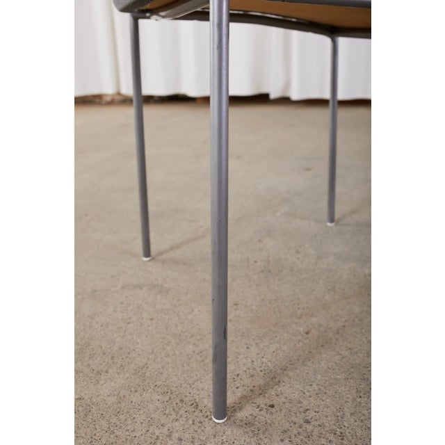 Set of Twelve Swedish Modern Efg Offy Stacking Chairs For Sale - Image 11 of 13