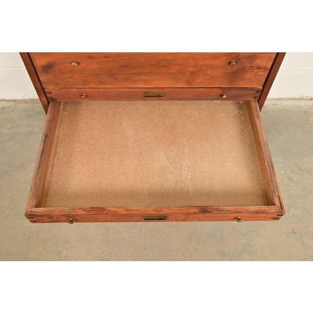 Antique Arts & Crafts Walnut 10-Drawer Flat File Cabinet, Circa 1900 For Sale - Image 9 of 16