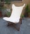 Wood Folding Armchair Tripolina Model in Wood, Iron and Fabric for Citterio, 1970s For Sale - Image 7 of 7
