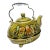 Midcentury Modern Green Teapot With Fruit For Sale