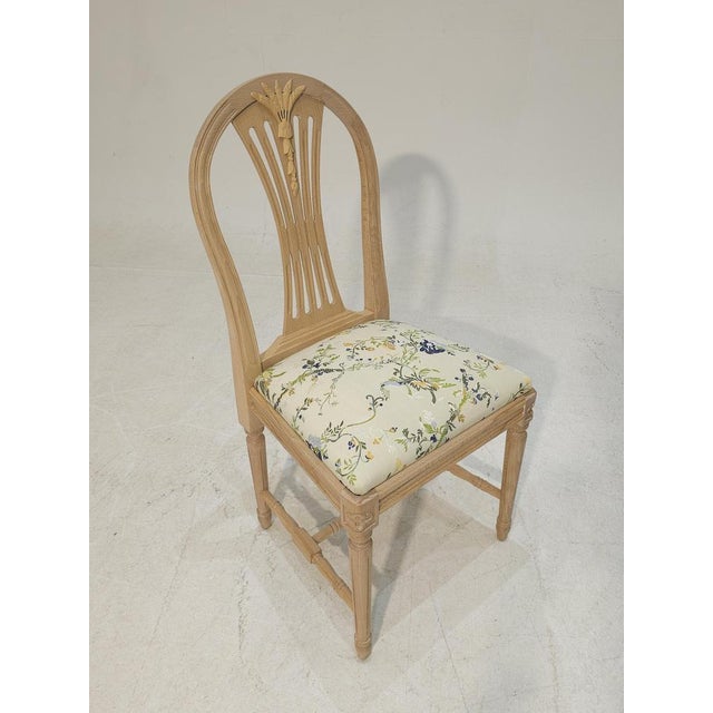 Gustavian (Swedish) Gustavian Beech Chair, 2010s For Sale - Image 3 of 10