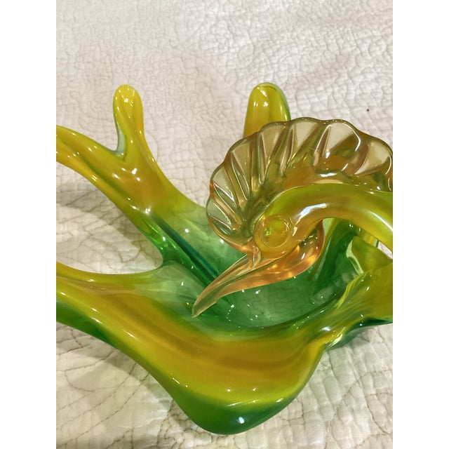 Ferro & Lazzarini Murano Glass Bird Bowl, Made for Jordan Import Company For Sale - Image 4 of 6