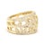 1ctw Diamond Filigree Wide Band, 18k Yellow Gold, Ring Size 5.5 For Sale - Image 4 of 6