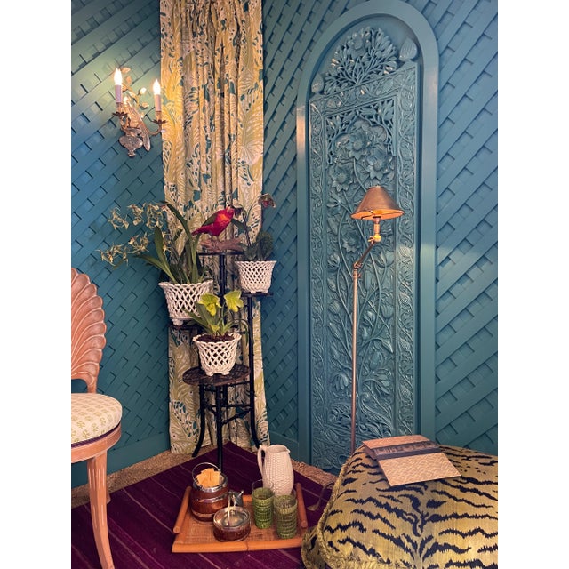 Metal Vintage Iron Lily Pad Plant Stand For Sale - Image 7 of 7