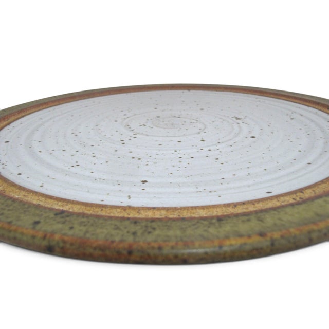 Brown Wally Schwab Large Cake Dome Dessert Serving Dish W/Lid Pacific Nw Pottery For Sale - Image 8 of 17