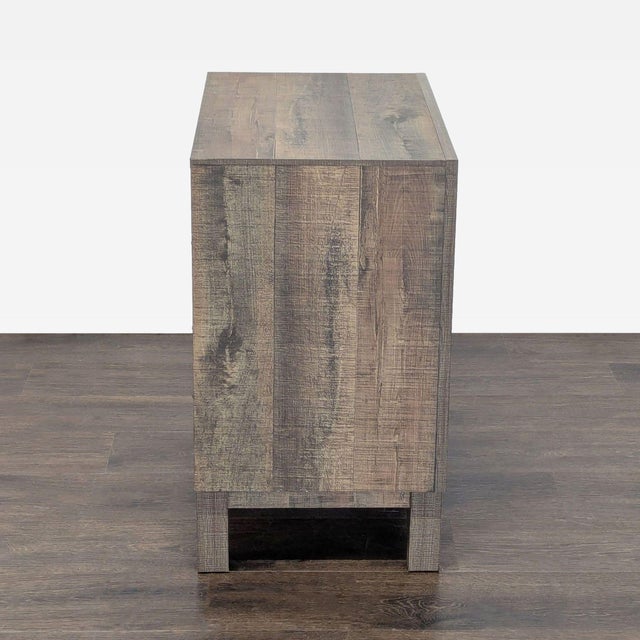 2020s Crown Mark Rustic Two Drawer Nightstand For Sale - Image 5 of 10