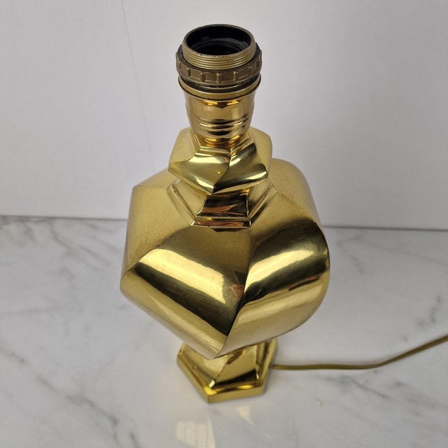 Sculptural Brass Table Lamp, 1960s For Sale - Image 12 of 15