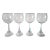 1960s Rosenthal Clairon Claret Wine Glasses- Set of 4 For Sale