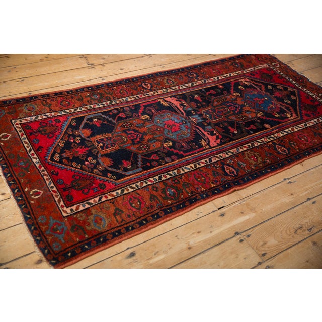 Traditional Vintage Kurdish Hamadan Rug - 3'6" x 6'5" For Sale - Image 3 of 12
