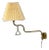 1970s Armaturhantverk Tibro, Wall Light, Brass, Pleated Fabric For Sale