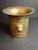 Antique Judaica Brass Mortar and Pestle Set Heavy 7.5lb Heavy Cast Found J. Greenstein Provenance For Sale - Image 10 of 18