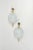 White Ceramic & Brass Wall Light Sconces, Italy, 1970s, Set of 2 For Sale - Image 3 of 8