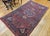 Vintage Persian Bidjar Rug, Hand-Knotted Wool, Geometric Pattern, Red & Blue, 5x8 For Sale - Image 15 of 18