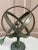 Vintage English Country Brass Verdigris Garden Armillary Sundial For Sale In South Bend - Image 6 of 11
