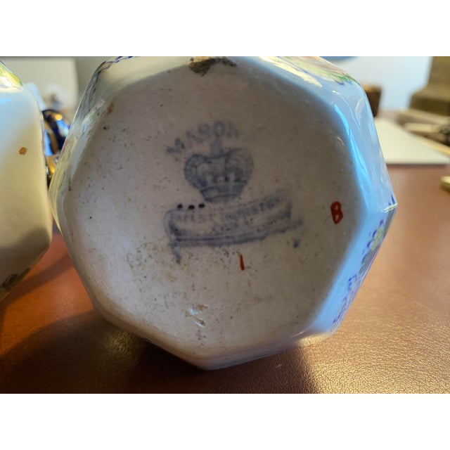 Two Early 19th Century Mason's Patent Ironstone China Pitchers Hydra Handles For Sale In New York - Image 6 of 13