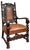 19th Century Historicism Throne Armchair in Oak, 1880s For Sale